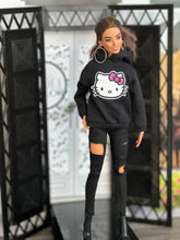 Load image into Gallery viewer, Hello kitty hoodie sweater for barbie
