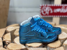 Load image into Gallery viewer, Metallic blue shoes for Ken doll 1/6 scale miniature shoes for dolls realistic