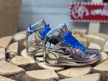Load image into Gallery viewer, Silver shoes for Ken dolls realistic tennis shoes for 1:6 scale dolls miniature shoes for dolls