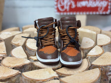 Load image into Gallery viewer, Brown tennis shoes for Ken, realistic 16 scale miniature shoes for dolls