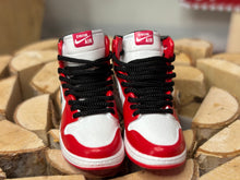 Load image into Gallery viewer, Red tennis shoes for Ken, realistic 16 scale shoes for dolls