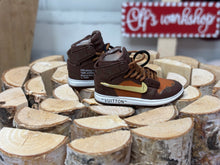 Load image into Gallery viewer, Brown tennis shoes for Ken, realistic 16 scale miniature shoes for dolls
