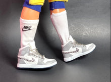 Load image into Gallery viewer, Grey tennis shoes for 1/6 scale dolls miniature shoes