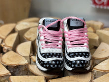 Load image into Gallery viewer, Luxury tennis shoes for barbie dolls miniature luxury CC shoes 1/6 scale