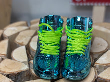 Load image into Gallery viewer, Blue and neon shoes for dolls 1/6 scale miniature tennis shoes for Ken dolls