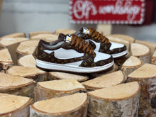 Load image into Gallery viewer, Brown and white realistic, tennis shoes for dolls 16 scale shoes for Ken miniature shoes for dolls