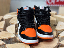 Load image into Gallery viewer, Orange realistic tennis shoes for Ken dolls 16 scale miniature shoes for doll