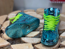 Load image into Gallery viewer, Blue and neon shoes for dolls 1/6 scale miniature tennis shoes for Ken dolls