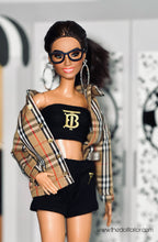 Load image into Gallery viewer, Tartan shirt for Barbie doll