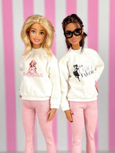 Load image into Gallery viewer, Delightful Dolls Sweatshirt , #ddsquad and The doll Tailor Sweaters for Barbie dolls