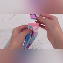 Load and play video in Gallery viewer, Tie dye leggings and crop top “PINK “logo