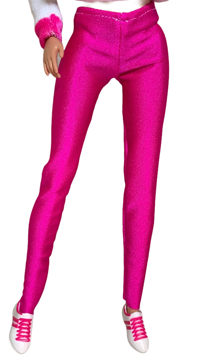 Pink leggings for Barbie doll – The Doll Tailor