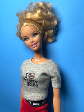 Load image into Gallery viewer, Grey Barbie Doll T shirt “I Love Puerto Rico”