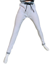 Load image into Gallery viewer, White tracksuit for Barbie doll white and gray hoodie and matching leggings