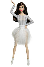 Load image into Gallery viewer, White feather dress cocktail dress
