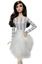 Load image into Gallery viewer, White feather dress cocktail dress