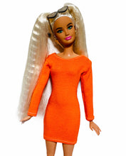 Load image into Gallery viewer, Halloween dress for Barbie doll orange Dress