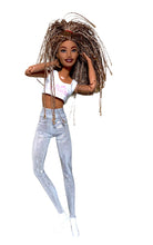 Load image into Gallery viewer, Metallic silver leggings for Barbie doll