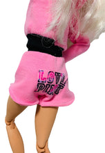 Load image into Gallery viewer, Pink shorts and hoodie for Barbie doll