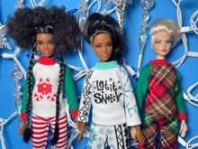 Load image into Gallery viewer, Christmas pajamas for fashion dolls 11.5” Christmas sleepwear set
