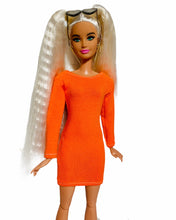 Load image into Gallery viewer, Halloween dress for Barbie doll orange Dress