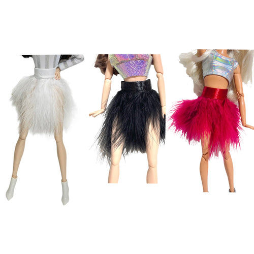 Feather skirts for Barbie