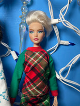 Load image into Gallery viewer, Christmas pajamas for fashion dolls 11.5” Christmas sleepwear set