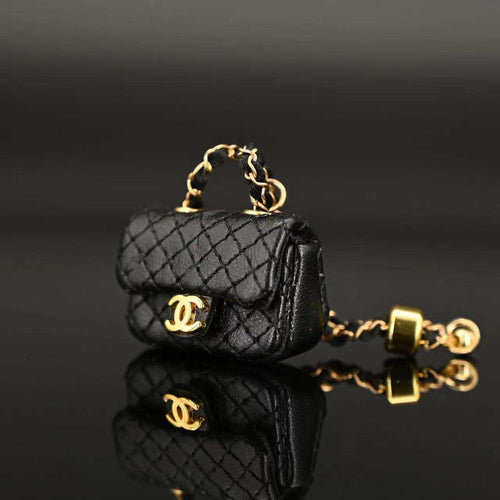 Black Luxury purse for Barbie Dolls miniature bag