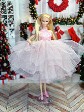Load image into Gallery viewer, Pink tutu dress for barbie dolls
