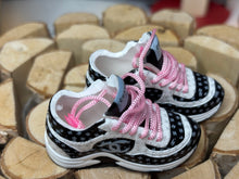 Load image into Gallery viewer, Luxury tennis shoes for barbie dolls miniature luxury CC shoes 1/6 scale
