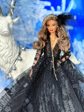 Load image into Gallery viewer, Black gown for barbie doll
