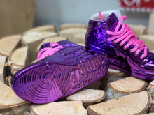 Load image into Gallery viewer, Metallic purple shoes for Ken miniature shoes for 1/6 scale dolls
