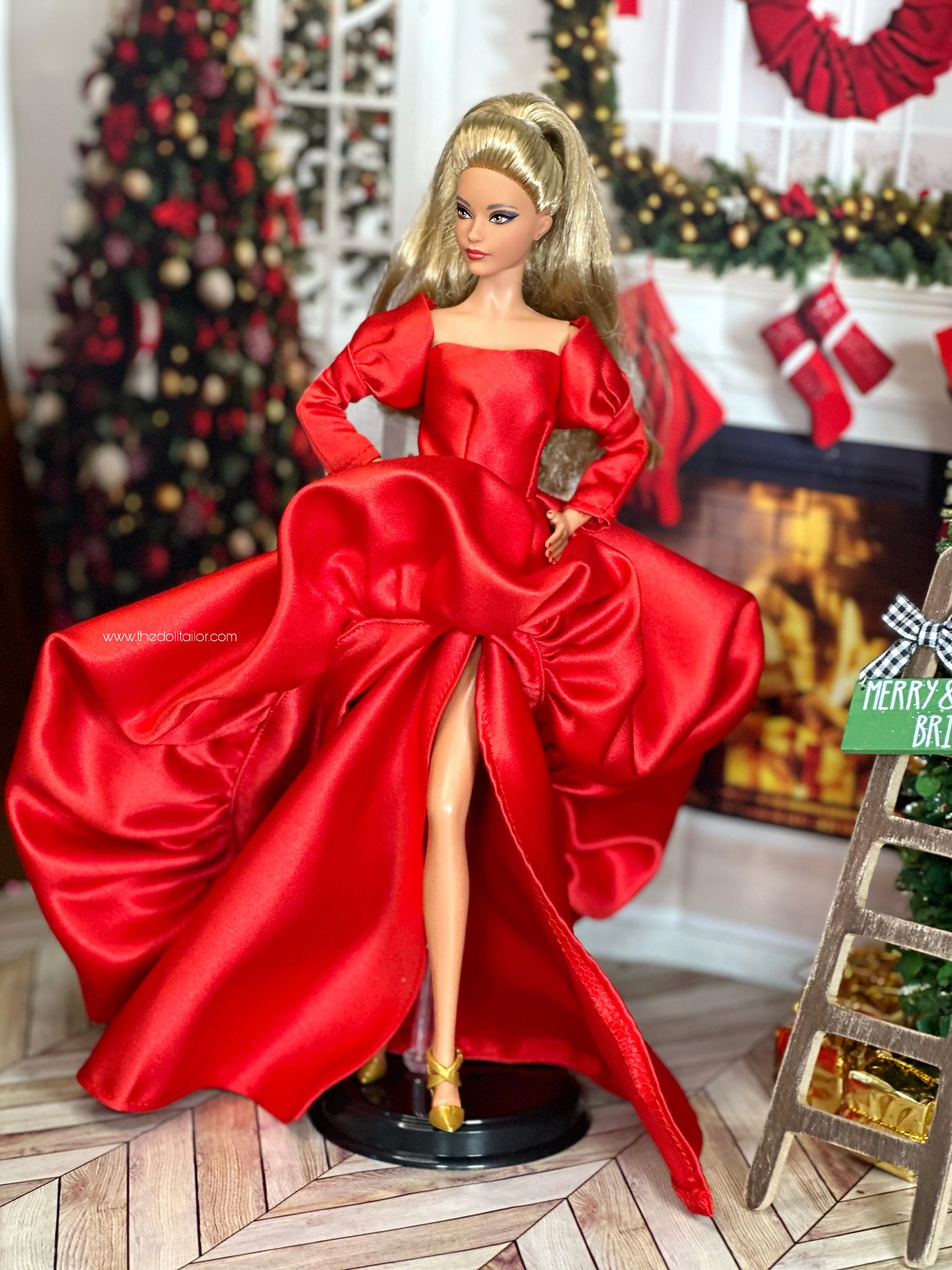 BARBIE Holiday doll, Blonde, Wearing Red and White Gown,FXF01 - Holiday doll,  Blonde, Wearing Red and White Gown,FXF01 . shop for BARBIE products in  India. | Flipkart.com