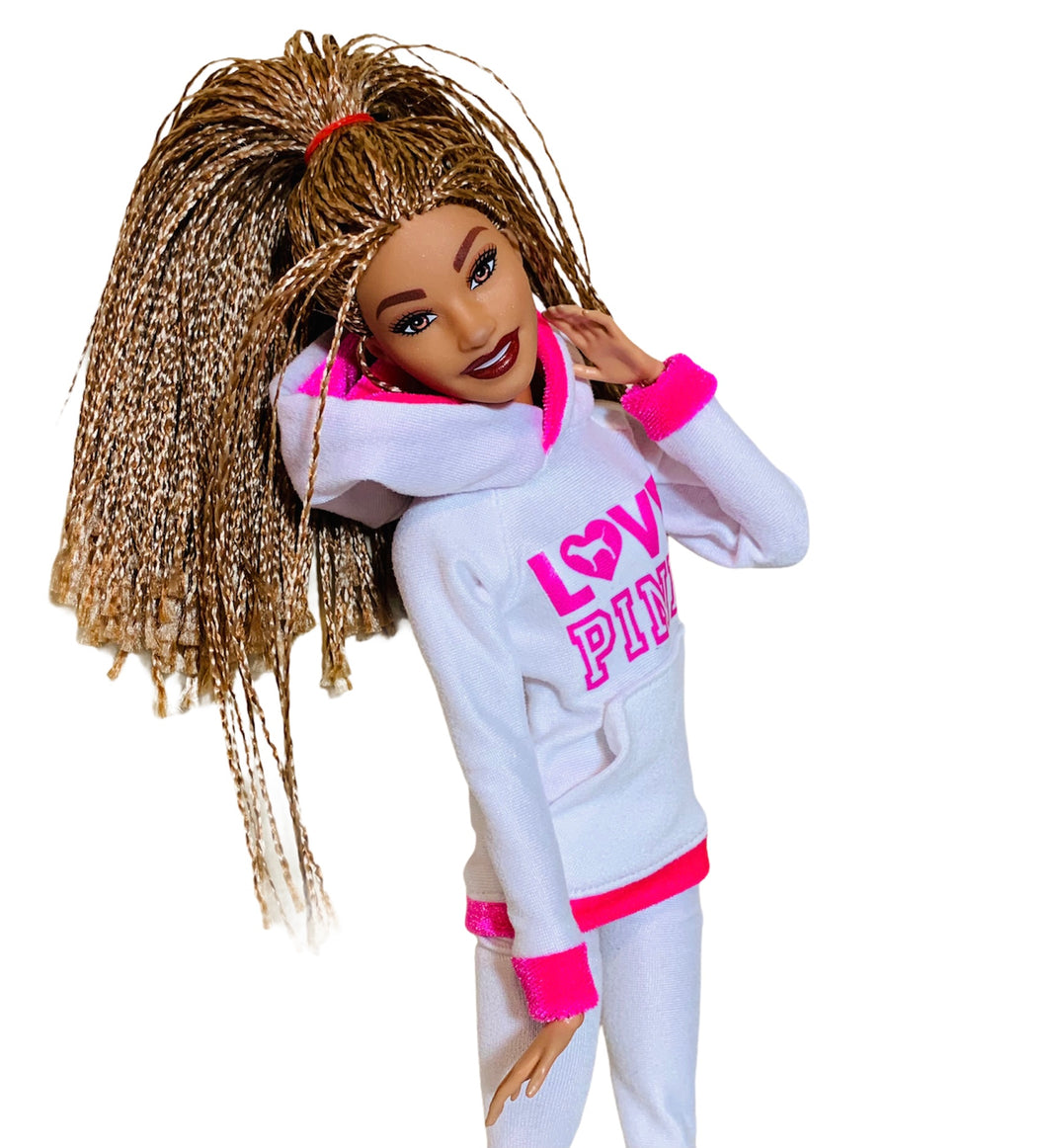 Barbie doll leggings hoodie not included