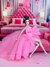 Load image into Gallery viewer, Pink dress with giant Bow for Barbie doll and IT dolls
