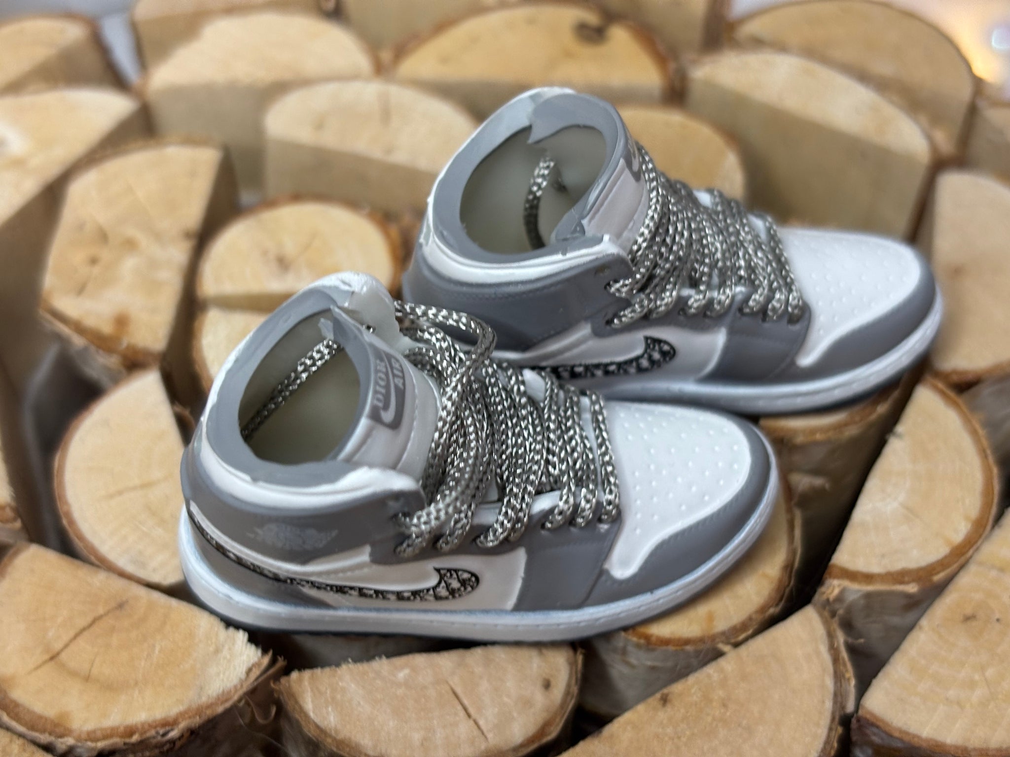 Grey tennis shoes for 1/6 scale dolls miniature shoes – The Doll Tailor