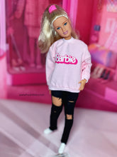 Load image into Gallery viewer, Pink barbie Sweatshirt with logo
