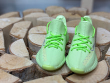 Load image into Gallery viewer, Lime green tennis shoes for 1/6 scale dolls like barbie miniature shoes
