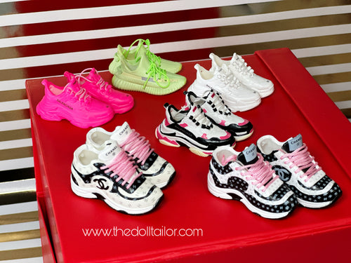 Miniature shoes for barbie 1/6 scale tennis shoes luxury shoes