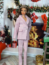 Load image into Gallery viewer, Pink suit for barbie doll Luxury suit pants and blazer
