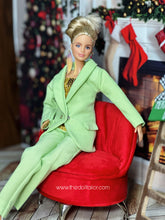 Load image into Gallery viewer, Green suit for barbie doll 1/6 scale suit blazer pants
