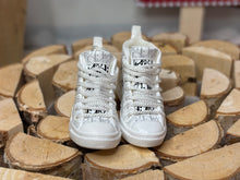 Load image into Gallery viewer, White tennis shoes for 16 scale dolls miniature tennis shoes for fashion dolls
