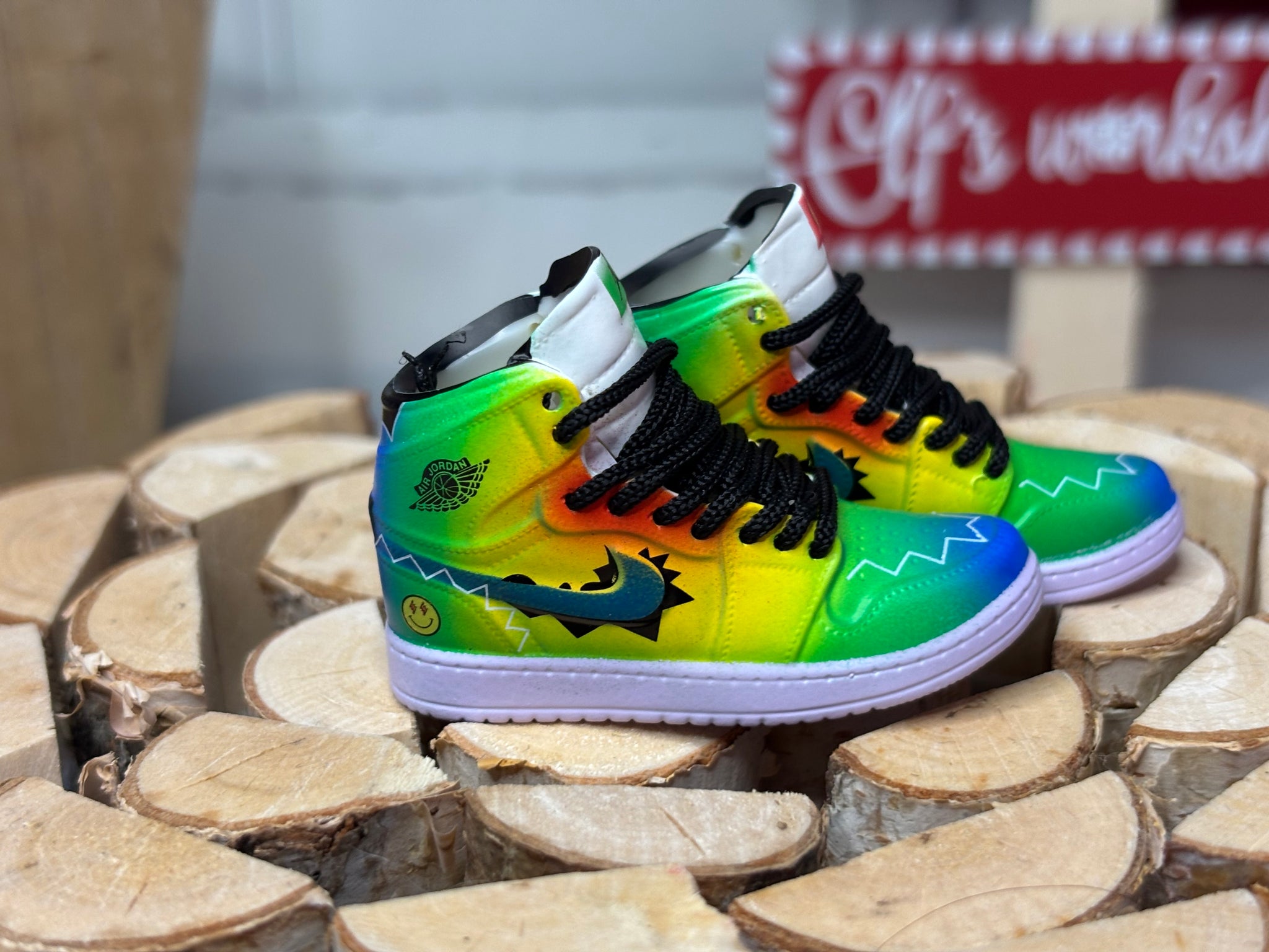 Multi color realistic tennis shoes for Ken dolls 16 scale