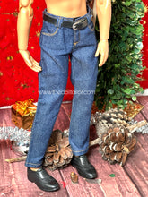 Load image into Gallery viewer, Ken doll jeans realistic jeans for Ken dolls 1/6 scale jeans for dolls
