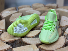 Load image into Gallery viewer, Lime green tennis shoes for 1/6 scale dolls like barbie miniature shoes
