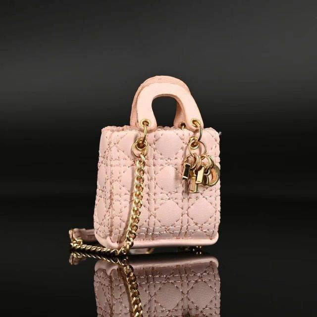 Pink luxury purse for barbie Dolls miniature realistic 1/6 scale purse