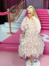 Load image into Gallery viewer, Feather dress for barbie doll
