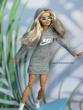 Load image into Gallery viewer, Grey dress for Barbie doll
