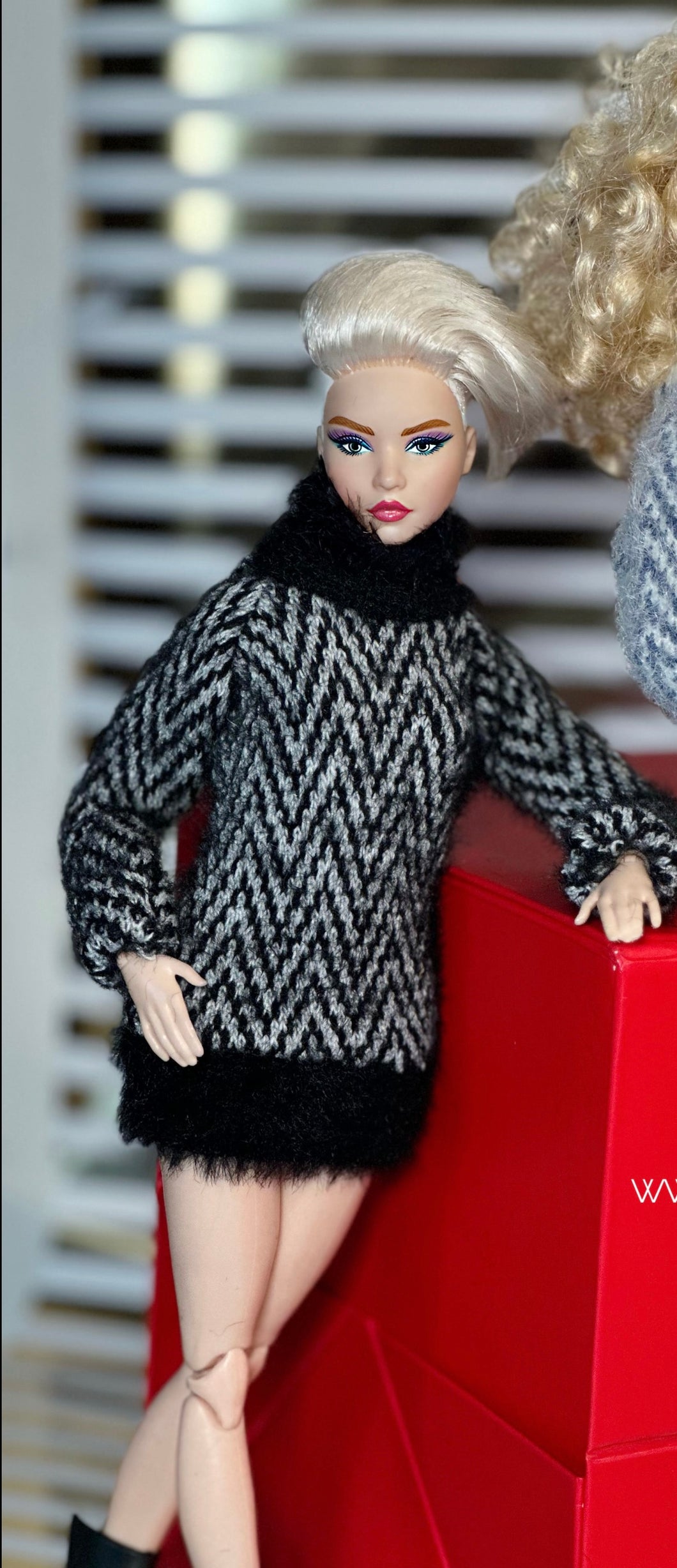 Cozy turtle neck sweaters for barbie dolls