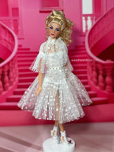 Load image into Gallery viewer, White tulle dress for barbie doll
